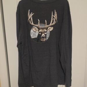 Realtree Gray Men's Long Sleeve Shirt